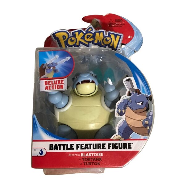 Pokemon Blastoise Battle Figure With Deluxe Action New Box Damaged - Picture 1 of 6